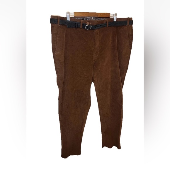 Lauren Ralph Lauren Black Label Men's Corduroy Dress Pants Size 42x32 Brown EUC - Picture 2 of 6